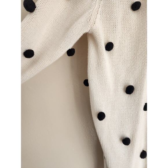 The GREAT The Bobble Cardigan Pom Pom Size Great 1 US S White #1H414 - Picture 12 of 12